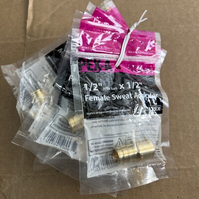 Apollo 1/2 in. Brass PEX-A Barb x 1/2 in. Male Sweat Adapter(6PK)