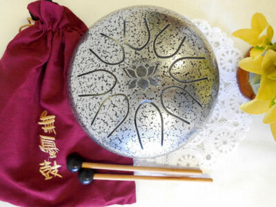 Wuyou 8 Inch Lotus Sacred Sound Steel Tongue Percussion Drum Handpan Drum Mallet