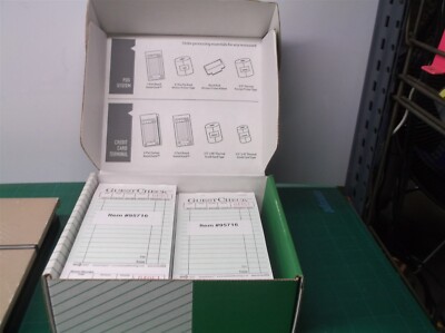 9 Pack G3632 Guest Check Book Waitress Pad 15 Line 50 Page Booklet Tear Off Stub