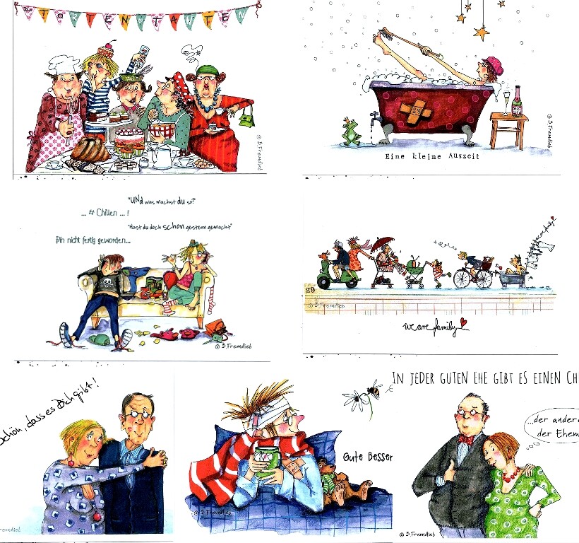 Karte mit Spruch Design Barbara Freundlieb mit Umschlag Glückwunsch