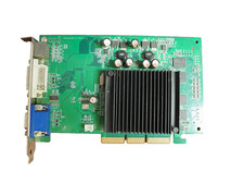 Vintage EVGA e-GeForce N6200 256MB DDR2 AGP 8X Video Card DVI VGA 256-A8-N401-LR