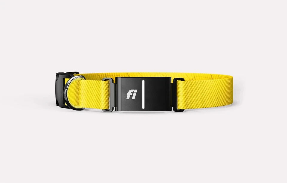 FI Series 3 Smart Dog Collar Tracker-Size XL - Yellow - Open Tested - Image 2 of 4