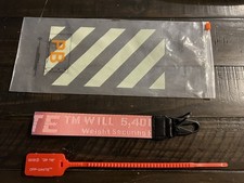 Off White Industrial Keychain Pink
