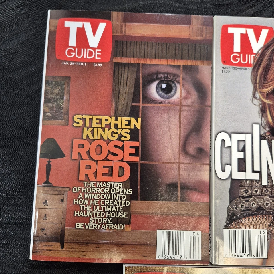 Lot Of 3 TV guides 2002 January February March CELINE STEPHEN KING OLYMPICS 2002 - Image 2 of 4