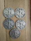 Lot Of 5 1941 Walking Liberty Half Dollars - 2 S, 2 D, 1 P