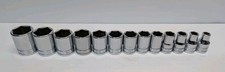 Snap On 6 Point Socket Set 12 Drive Shallow 38-1-18 Tw Series 13 Pc - Clean Snap On 6 Point Socket Set 12 Drive Shallow 38-1-18 Tw Series 13 Pc - Clean