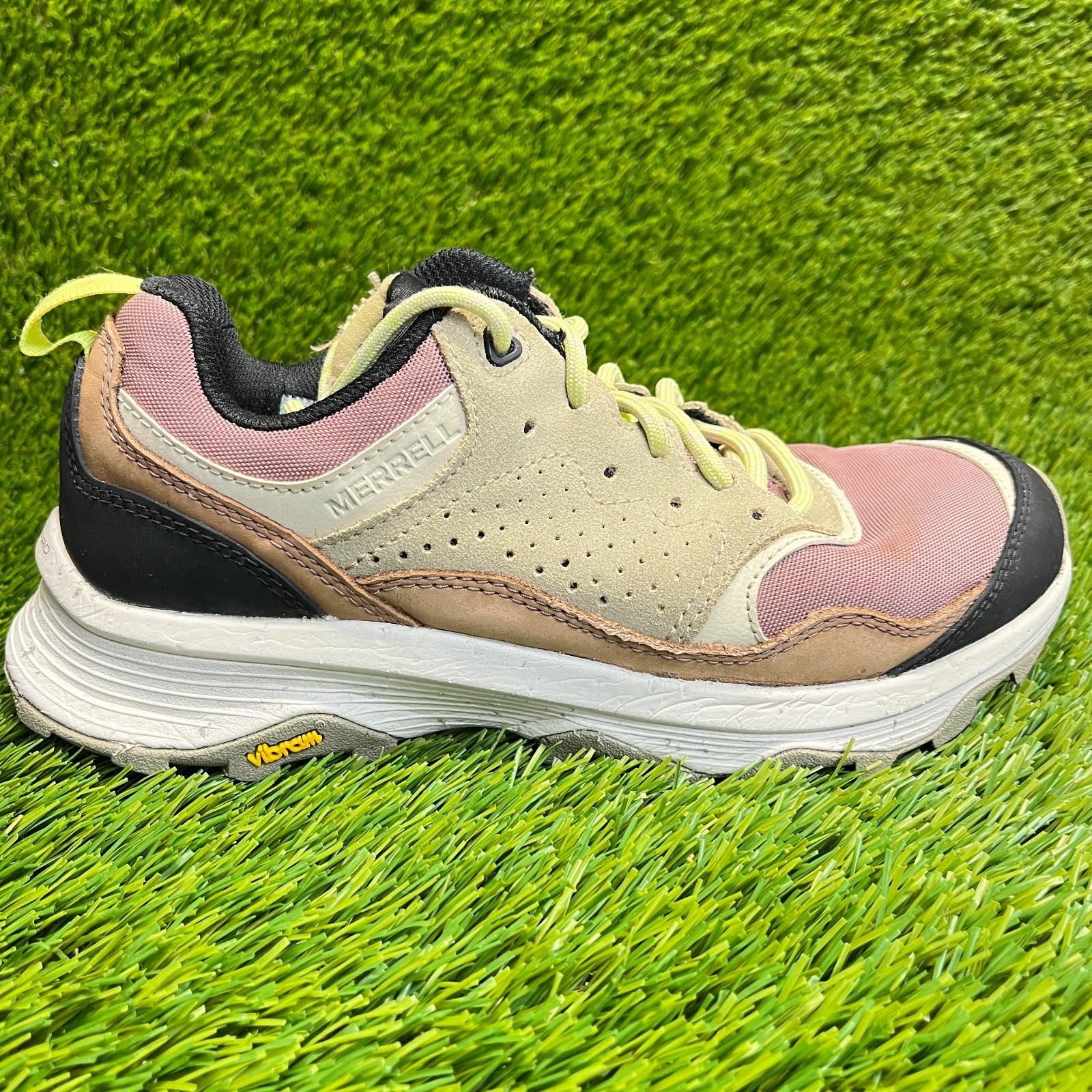 Scarpe da ginnastica Merrell Speed Solo donna taglia 7 5 rosa beige corsa escursionismo