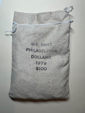 $100 U.S. Mint Sewn Bag of 1979-P  PHILADELPHIA  SBA Dollars, Susan B. Anthony