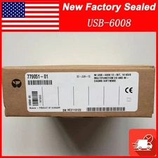 National Instruments USB-6008 Data Acquisition Card NI DAQ, Multifunction in box