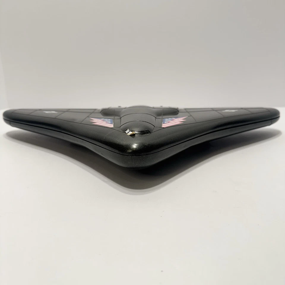 1989 Micro Machines Black Grey Stealth Bomber Carring Case w/ 19 Aircraft Toys - Image 4 of 4