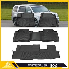 Floor Mats All Weather Floor Mats Liner Tpe Waterproof For 2009-2015 Honda Pilot Floor Mats All Weather Floor Mats Liner Tpe Waterproof For 2009-2015 Honda Pilot