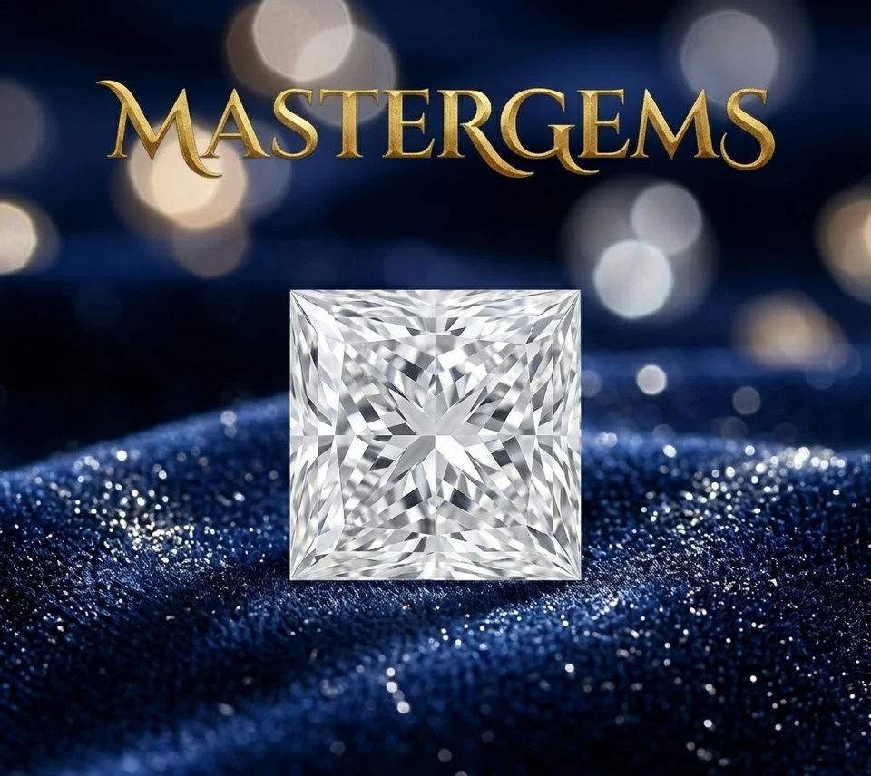 5 Ct Princess Cut White Lab Grown Diamond