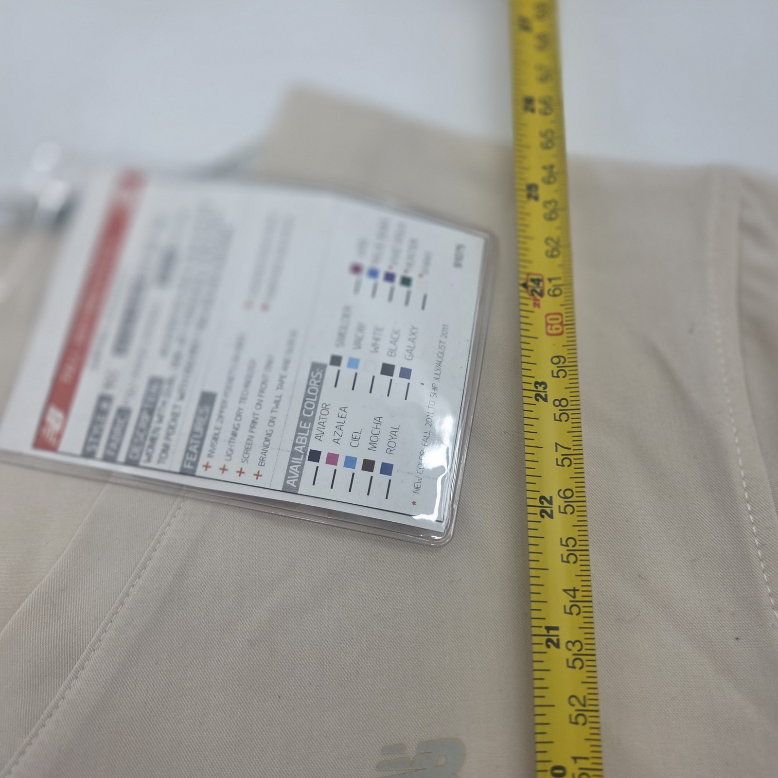 New Balance NB 365 Women’s Scrub Top Khaki Sample Prototype Style 160 Poly Rayon thumbnail 15