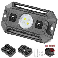 LED UTV Dome Light with Switch, 12V Universal Roll Bar Mount LED Green/White