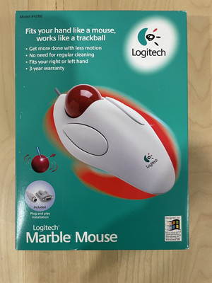 Logitech Trackman Marble Trackball Mouse New in Box 904286-0403