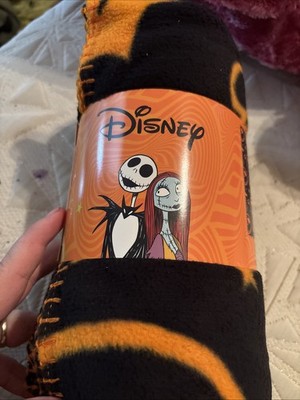 Disney  Halloween Plush Throw Blanket 50in x 60in NEW nightmare Before Christmas