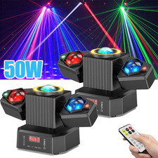 Party Laser RGBW LED Moving Head Light Disco Stage Lighting Beam DMX512 Party DJ