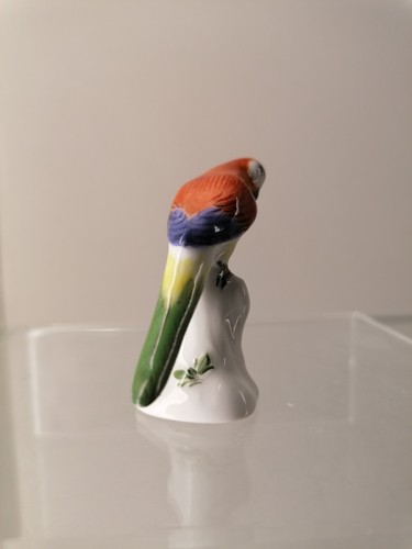 Meissen Figur Papagei Miniatur 1. Wahl, Höhe ca. 5 cm, Top Modell Nr. 11 - Picture 6 of 10