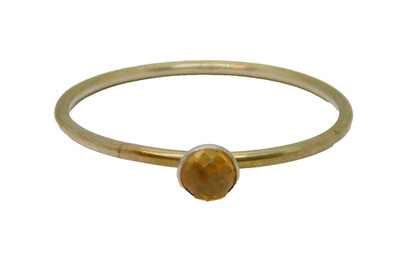 Sterling Silver Kit Heath Faceted Citrine Studio Bangle Contemporary 2010