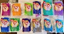 Complete Set 12 McDonald  s 1998 Teenie Beanie Babies TY Sealed