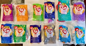 Complete Set 12 McDonald’s 1998 Teenie Beanie Babies TY Sealed