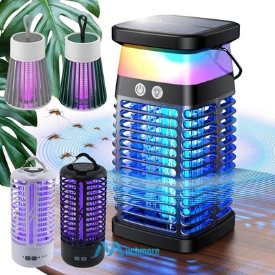 Solar Mosquito Bug Insect Killer with UV Light Outdoor/Indoor Pest Control Lamp