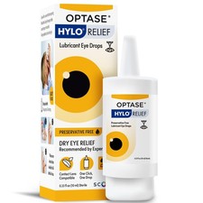 HYLO Relief Dry Eye Drops 0.33 Fl Oz Preservative Free Lubricant 300 Drops