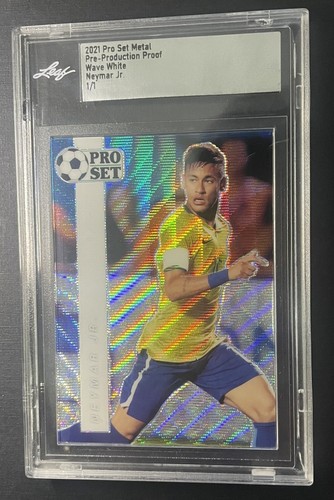 NEYMAR JR. 1/1 WAVE WHITE 2021 PRO SET METAL PRE-PROD PROOF ONE OF ONE