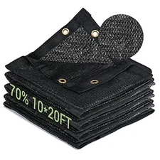 Garden Shade Cloth HDPE Mesh Tarp with Upgraded Grommets,  UV 10x20FT 70%