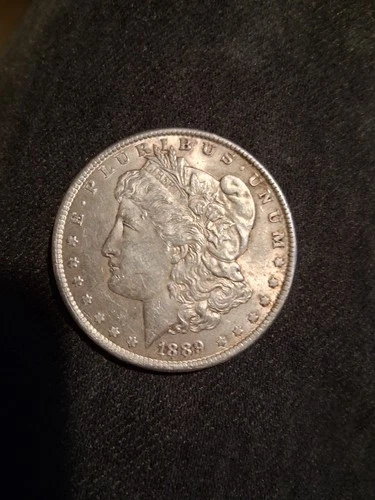 1889 Morgan Silver Dollar $1 Coin US 0.9 Fineness  Collector Coin