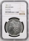 1881-O Morgan Silver Dollar $1 – NGC UNC Details Cleaned