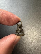 Mini Tibetan Bronze Mahakala Wealth God Pendant Ox Head Yama Raja Buddha Amulet