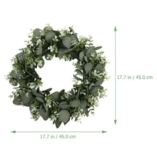 Spring Wreaths for Front Door Outside Clearance Eucalyptus Wreath 17 Inch New +