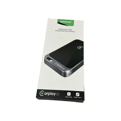 Jemluse Wireless CarPlay Adapter Pro Plug Play for iPhone Seamless Connection
