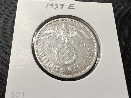 1939 Germany 5 Reichsmark — photo from the most recent tracked eBay sale