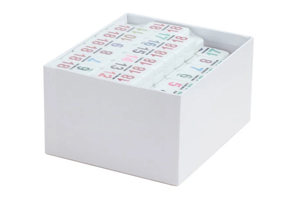 Dominoes double 18 Professional Color Number White Tile for Large Groups - Image 2 of 4