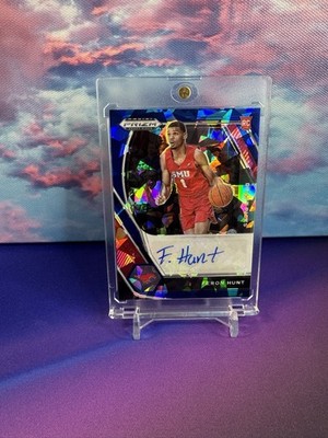 2021-22 Panini Prizm Draft Picks Blue Ice #/75 Feron Hunt #DP-FHU Auto Rookie