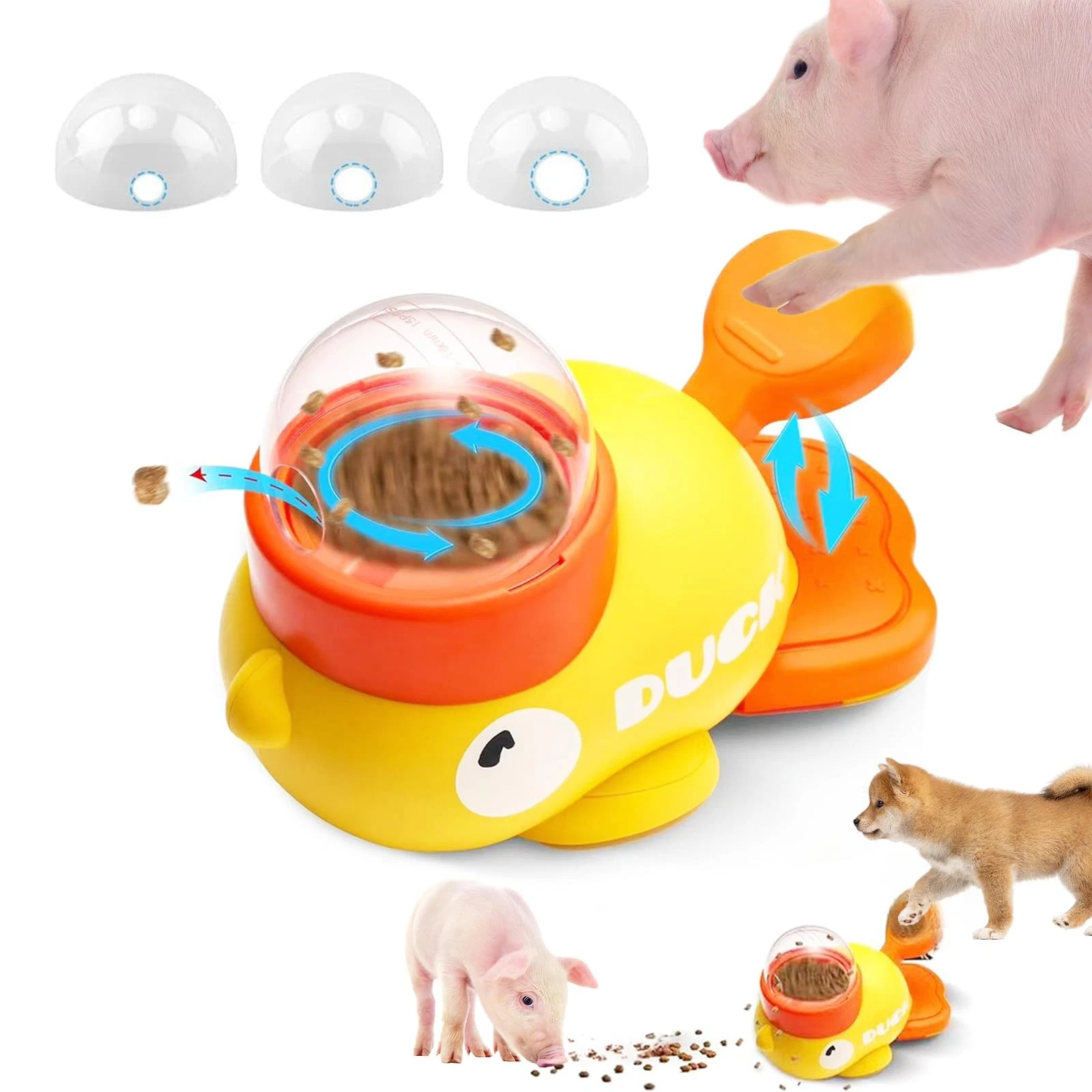 Interactive Treat Dispenser Toy for Cat Enrichment Toys to Play with, Dog Duc...