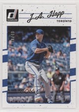 2017 Panini Donruss Aqueous Test 10/49 JA Happ #166 fm0