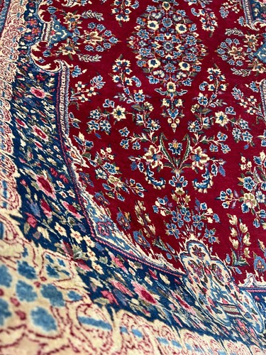 Eleganter Handgeknüpfter Orientteppich Kirman 280x150 cm carpet rug - Bild 22 von 23