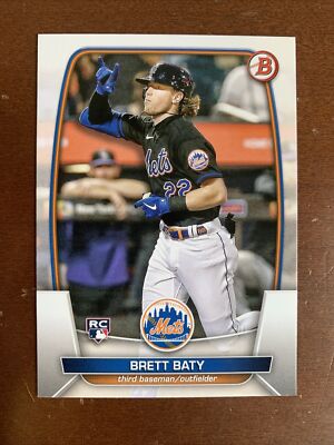 2023 Bowman Brett Baty RC New York Mets