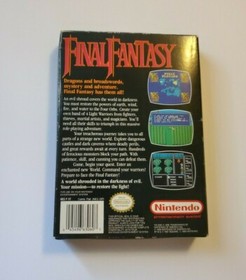 Final Fantasy (Nintendo NES, 1990) CIB Complete NO MAP GOOD SHAPE Authentic Game