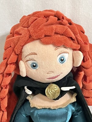Disney Store Brave Princess Merida Plush Soft Doll Toy Green