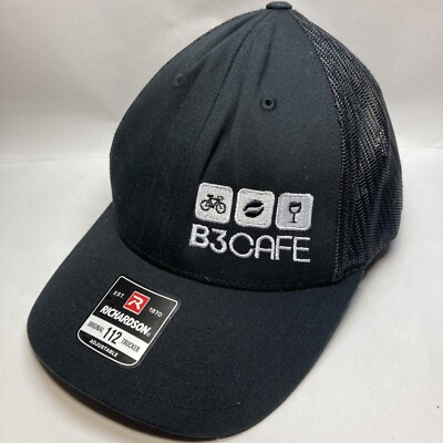 B3 Cafe Bikes Beans Bordeaux Orlando Florida Richardson 112 Black Snapback Hat