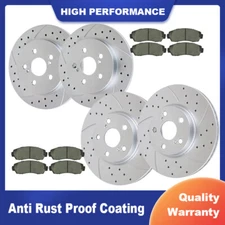 For Toyota Corolla Matrix 1.8L Front Rear Brake Rotors Brake Pads Discs Brakes