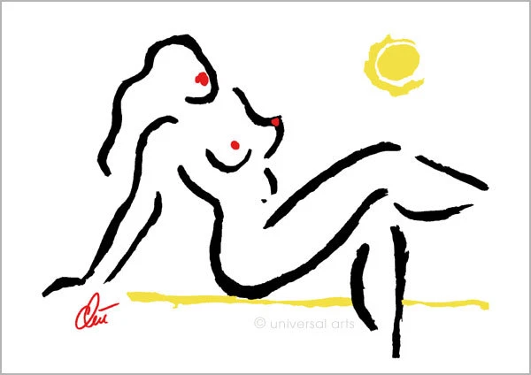 JACQUELINE DITT - Hot Girl & Die Sünde A2 handsigniert ltd.Og.Grafik gross - Bild 2 von 4