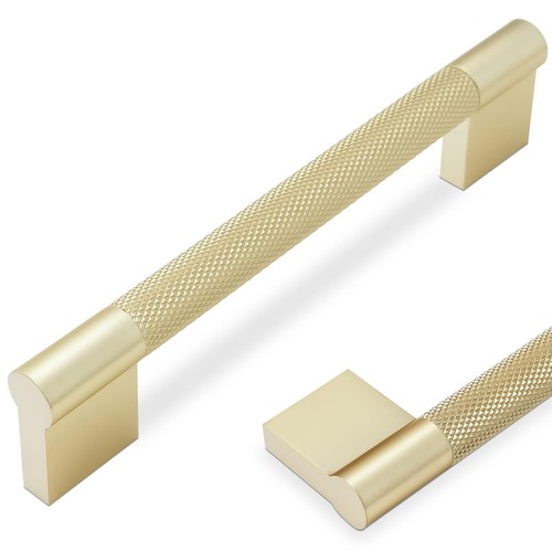 POVEFONK 10 Pack 61/4 inch160mm Brushed Gold Kitchen Handles