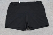 Active Life Shorts Womens Size XXL Black Stretch Comfort Waist Quick Dry Bermuda