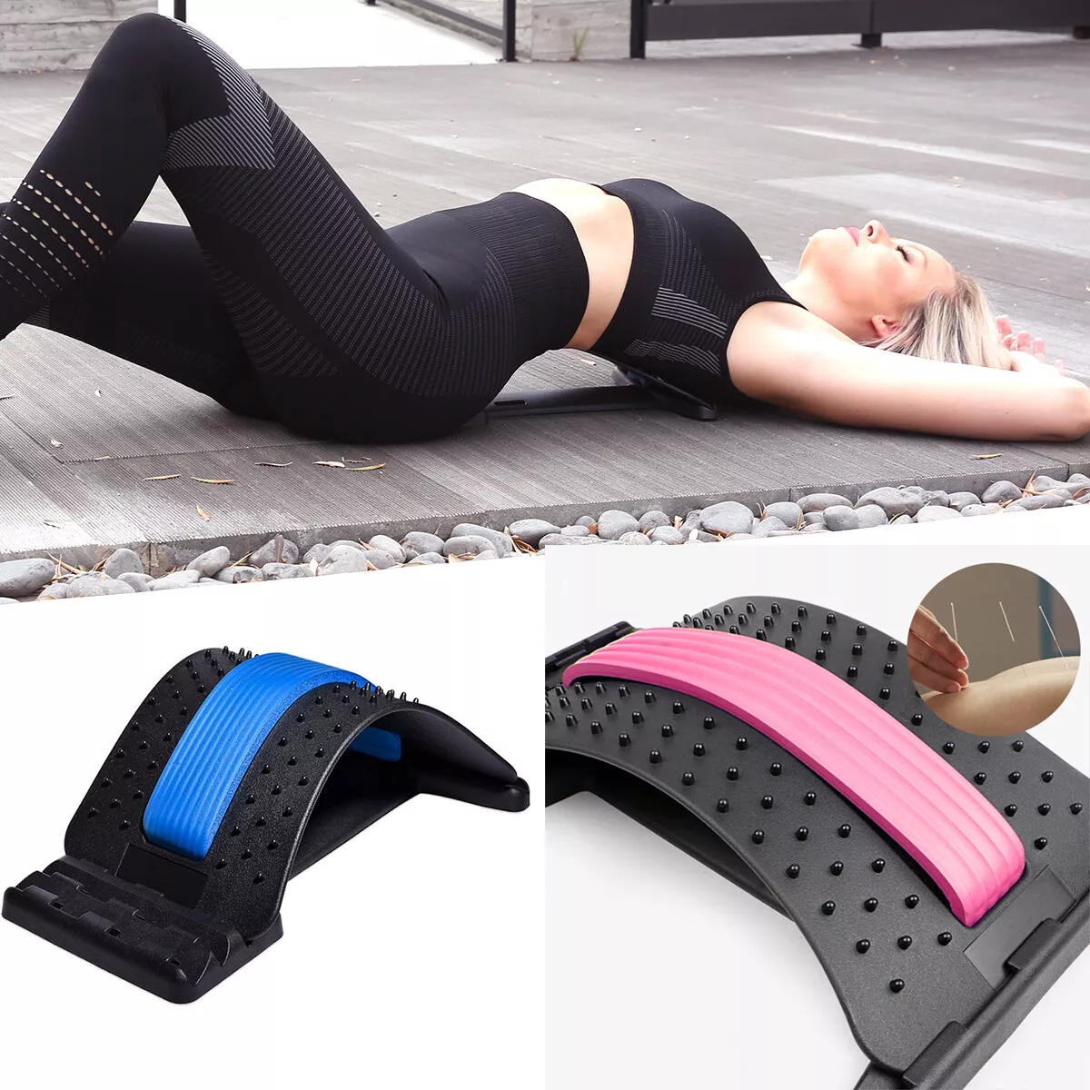 Back Stretcher Arch Massage Stretcher Lower Back Stretcher Lumbar Support  Device