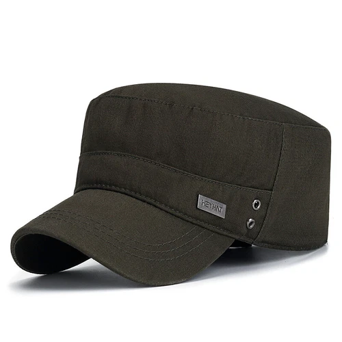 Mens Cap Army Hat Cadet Castro Military Patrol Baseball Cap Hats Adjustable - Picture 5 of 14